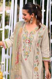 Designer Placement Embroidery South Cotton Casual Wear Suit